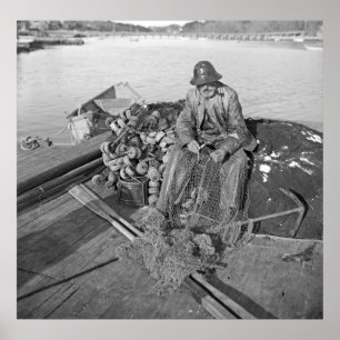 Pôster Um pescador de Ann do cabo, Gloucester 1905