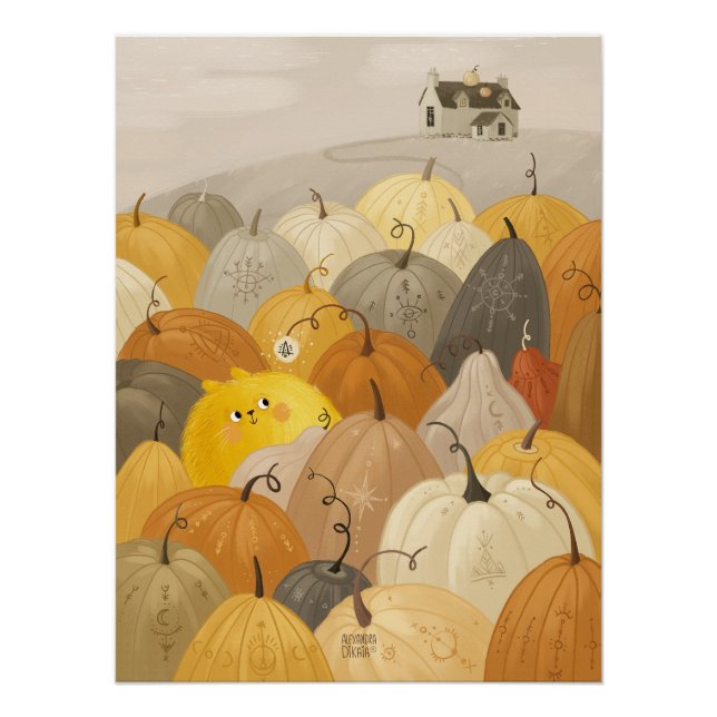 Pôster Um pesquisador, um doce abóboro (Frente)