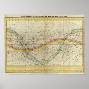 Poster Um Planisphere celestial