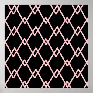 Poster Um plano de fundo colorido de risca zigzag. Ilumin