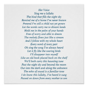 Pôster Um poema sobre mãe e filho