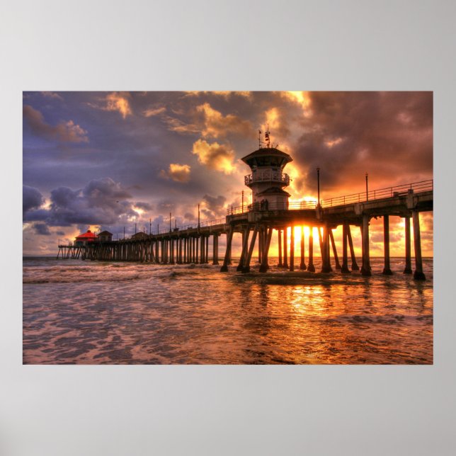 Pôster Um pôr do sol de inverno" (Frente)