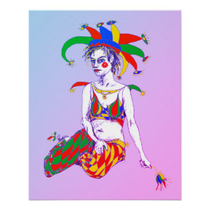 Pôster Um Poster de Jester