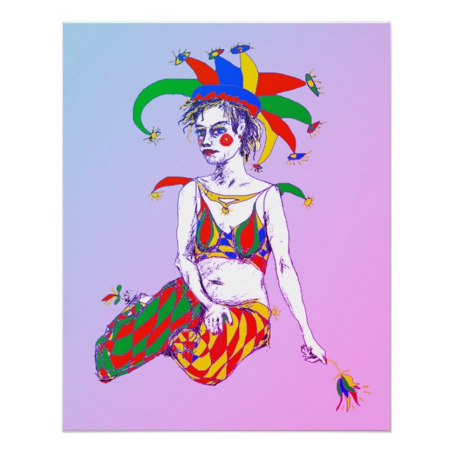 Pôster Um Poster de Jester (Frente)