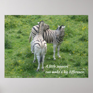 Poster Um pouco de apoio pode fazer uma grande diferença.