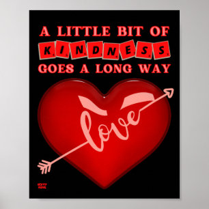 Poster "UM POUCO DE bondade..." citação inspiradora