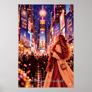 Poster Um Pouco de Magia à Meia-Noite Nova York Natal