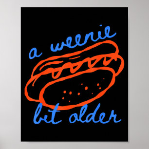 Poster Um Pouco Mais Velho Design de Aniversário Engraçad