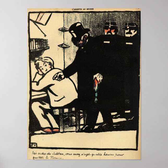 Pôster Um prisioneiro é exilado de Crimes e (Frente)