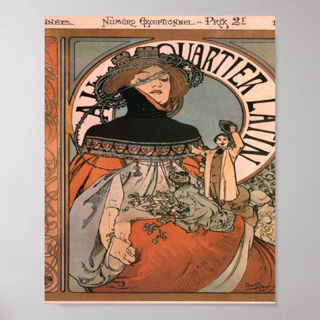 Poster Um quartil latin Alphonse Mucha (Frente)