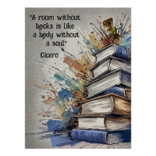 Pôster Um quarto sem livros
