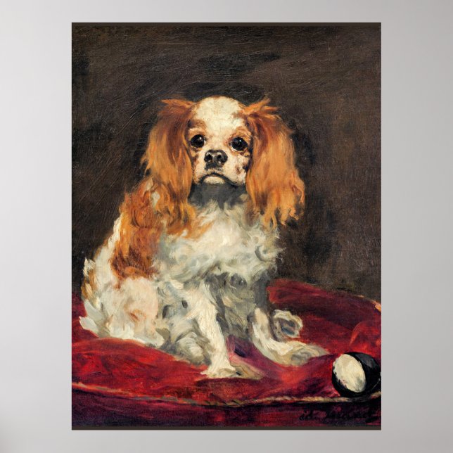 Poster Um rei Charles Spaniel, belas artes (Frente)