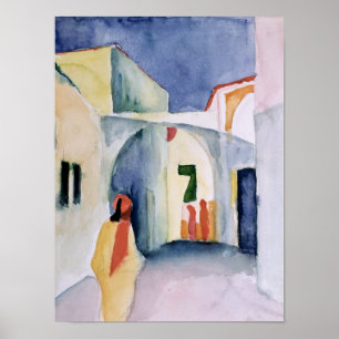 Pôster Um relance abaixo de um beco