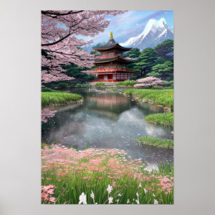 Poster Um rio preguiçoso pelo templo