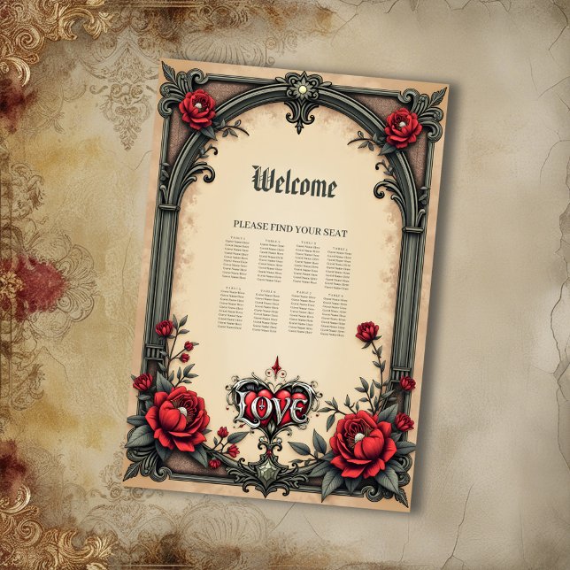 Poster Um romance gótico. Um ornamentado, estilo gótico (Criador carregado)