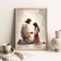 Um Salvador Amoroso, Arte Cristã, Jesus e Menina