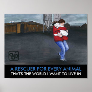 Pôster Um salvador para cada animal