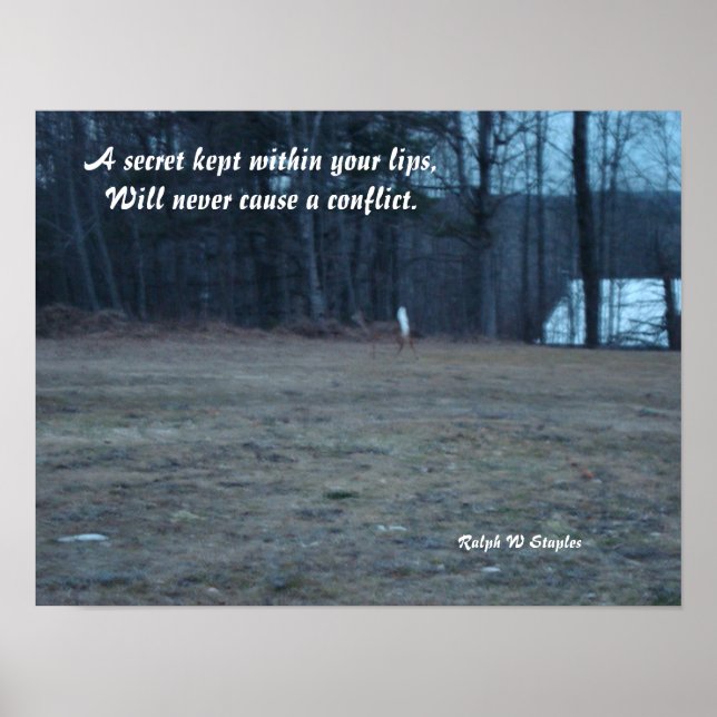 Pôster Um segredo guardado (Frente)