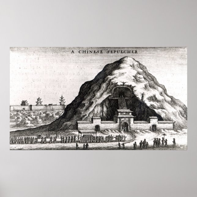 Pôster Um Sepulcher Chinês, 1669 (Frente)