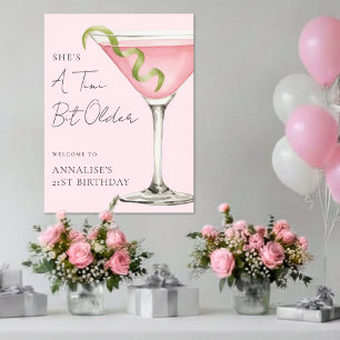 Poster Um Sinal de Aniversário de Martini Um Pouco Mais V