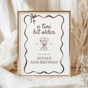 Poster Um Sinal De Boas-Vindas Tini Bit Antigo Martini