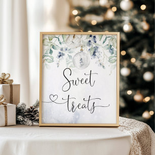Poster Um sinal de doce. Doces de Natal de inverno