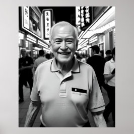 Poster Um sorriso na Noite Neon