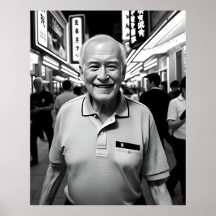 Poster Um sorriso na Noite Neon