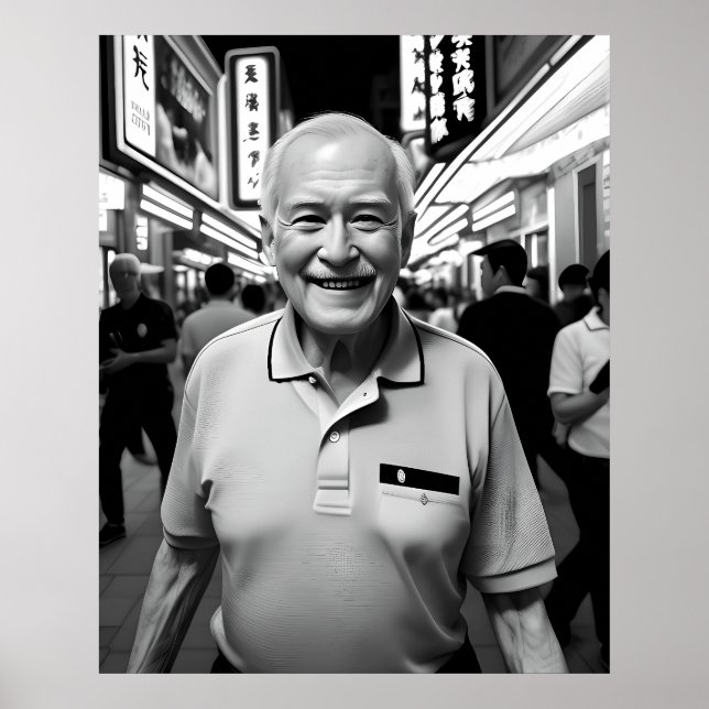 Poster Um sorriso na Noite Neon (Frente)