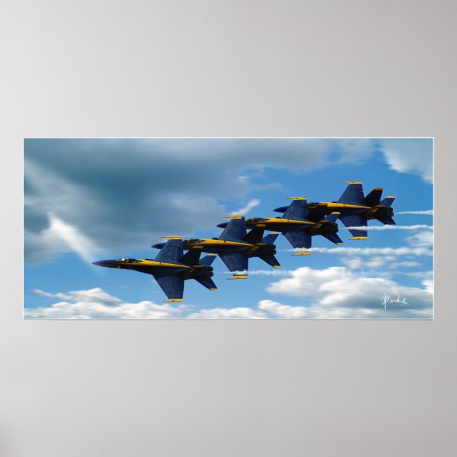 Pôster Um Streak Azul (Frente)