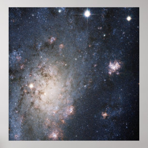 Poster Um Supernova brilhante na galáxia próxima NGC 24