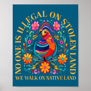 Poster Um Território Nativo Americano Roubado Ilegalmente