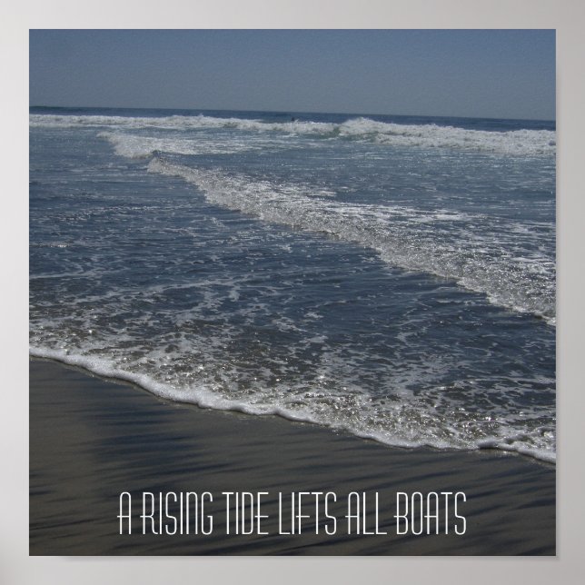 PÔSTER UM TIDE DE ASCENSÃO LEVANTA TODAS AS EMBARCAÇÕES (Frente)