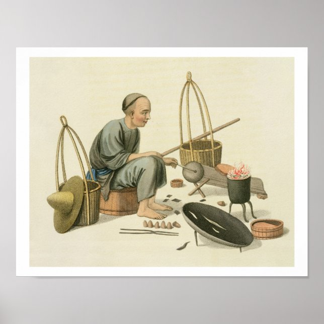 Pôster Um Tinker, prato 37 de "A fantasia da China", en (Frente)