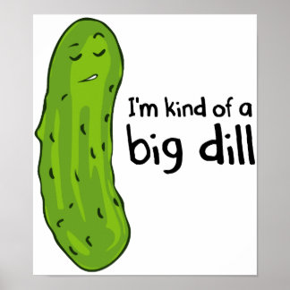 Pôster Um tipo de picles de dill de venda