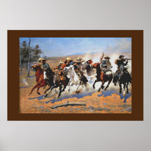 Poster Um Traço para a Madeira por Remington,