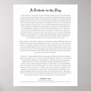 Poster Um tributo ao cão, o melhor amigo do homem