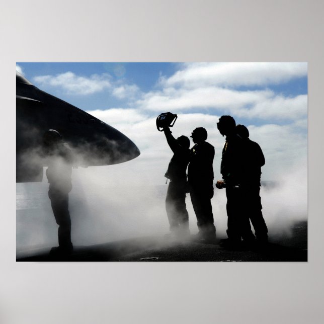 Pôster Um tripulante de cabina (Frente)