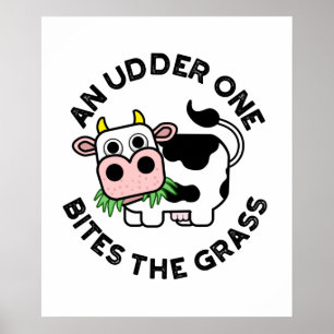 Poster Um Úlcera Morde A Vaca De Grama