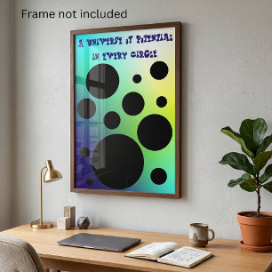 Poster Um Universo de Potencial - Motivacional
