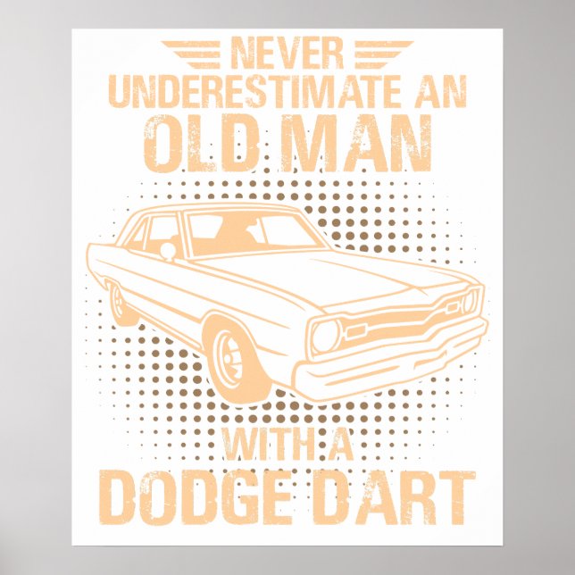 Poster Um velho Dodge Dart 73 (Frente)