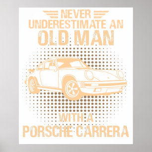 Poster Um Velho Homem Porsche Carrera 1984