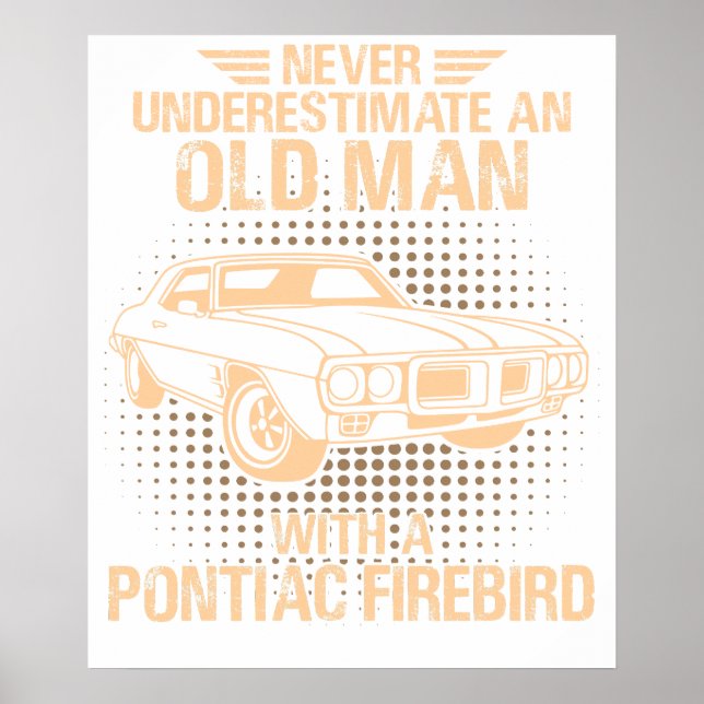 Poster Um velho Pontiac Firebird 1969 (Frente)