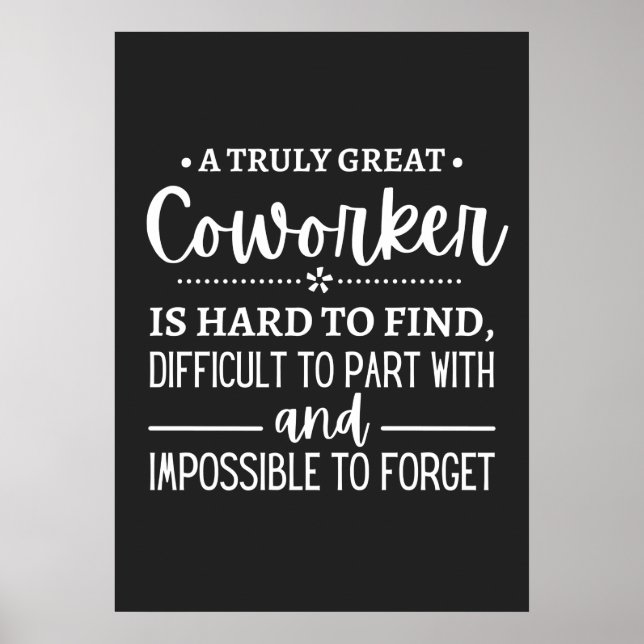 Poster Um verdadeiro colaborador Excelente (Frente)