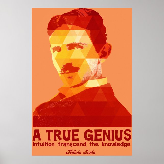 Poster Um verdadeiro gênio - Nikola Tesla - (Frente)