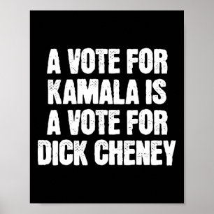 Poster Um voto para Kamala é um voto para o anti-Willy Ch