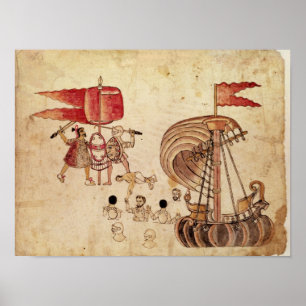 Poster Um warriorl de Tlaxcalan