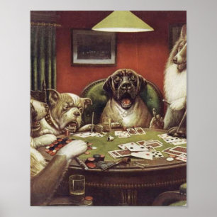 Poster Um Waterloo - Cães Jogando Poker - Cassius Coolidg