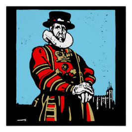 Pôster Um Yeoman Warder ou Beefeater