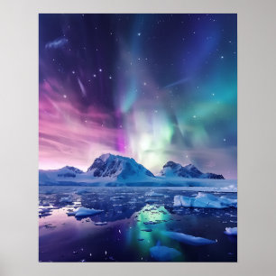 Poster Uma adorável Aurora Boreal